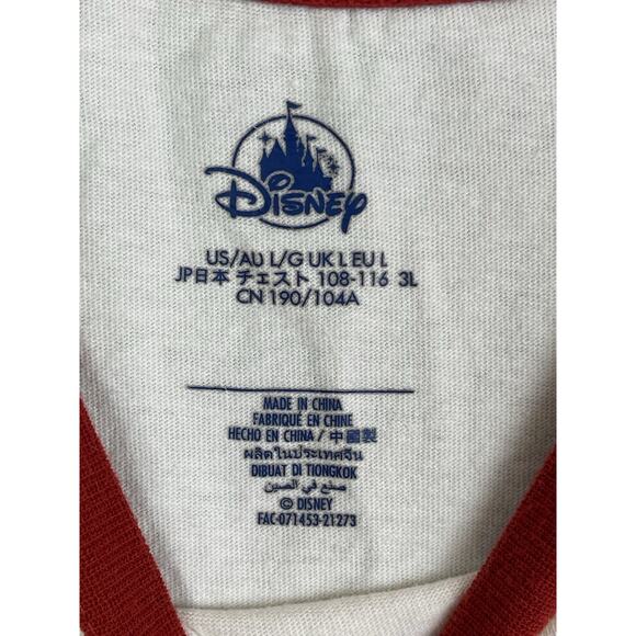 Original Mickey Mouse 1928 T-Shirt Women's Large Beige Red Short Sleeve - Picture 8 of 9